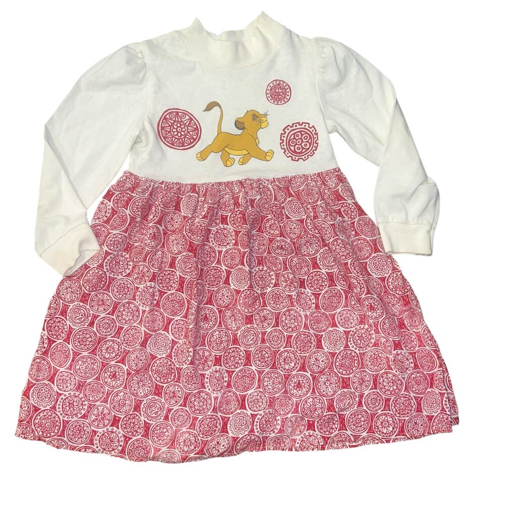 Disney Vintage 90s Lion King Simba girls graphic dress size in description